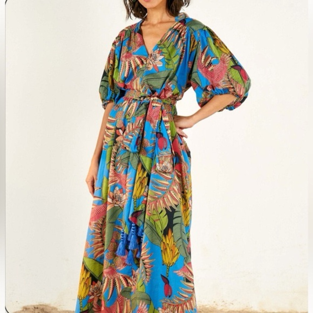 NWT Farm Rio Totally Tuiuiu Maxi Dress size Small